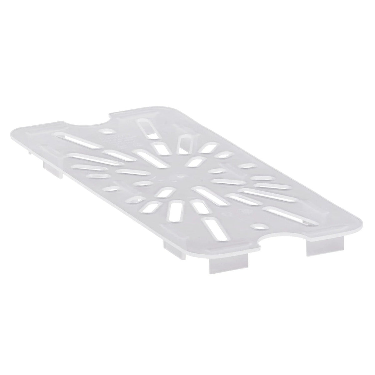 Cambro 30PPD190 Translucent Drain Shelf for Third Size Food Pans - Translucent