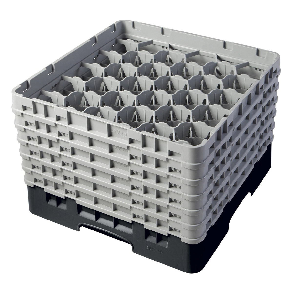 Cambro 30S1114110 Camrack Full Size Glass Rack, 11 3/4" Max Glass Height - Black
