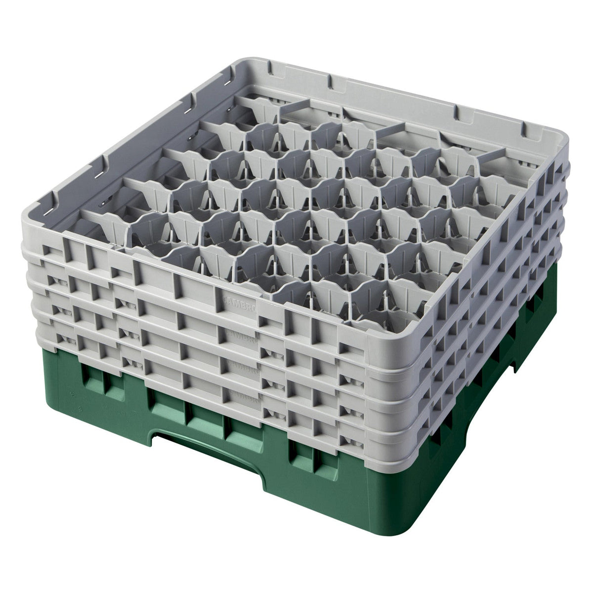Cambro 30S800119 Camrack Full Size Glass Rack, 8 1/2" Max Glass Height - Sherwood Green