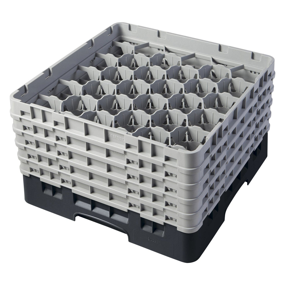 Cambro 30S958110 Camrack Full Size Glass Rack, 10 1/8" Max Glass Height - Black