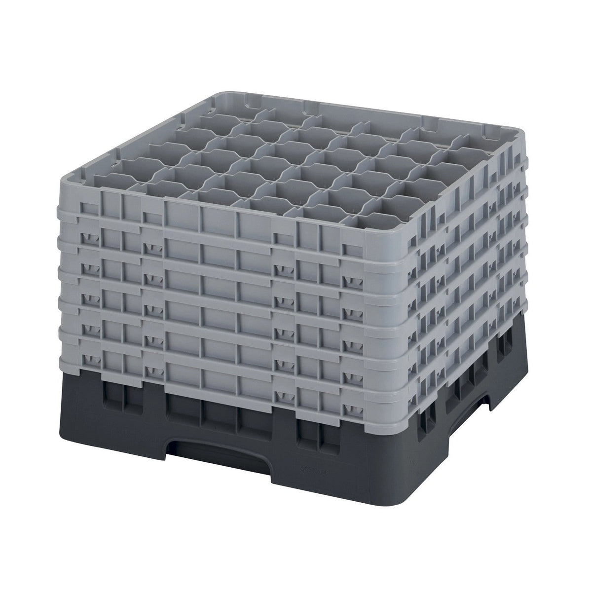 Cambro 36S1214110 Camrack Full Size Glass Rack, 12 5/8" Max Glass Height - Black