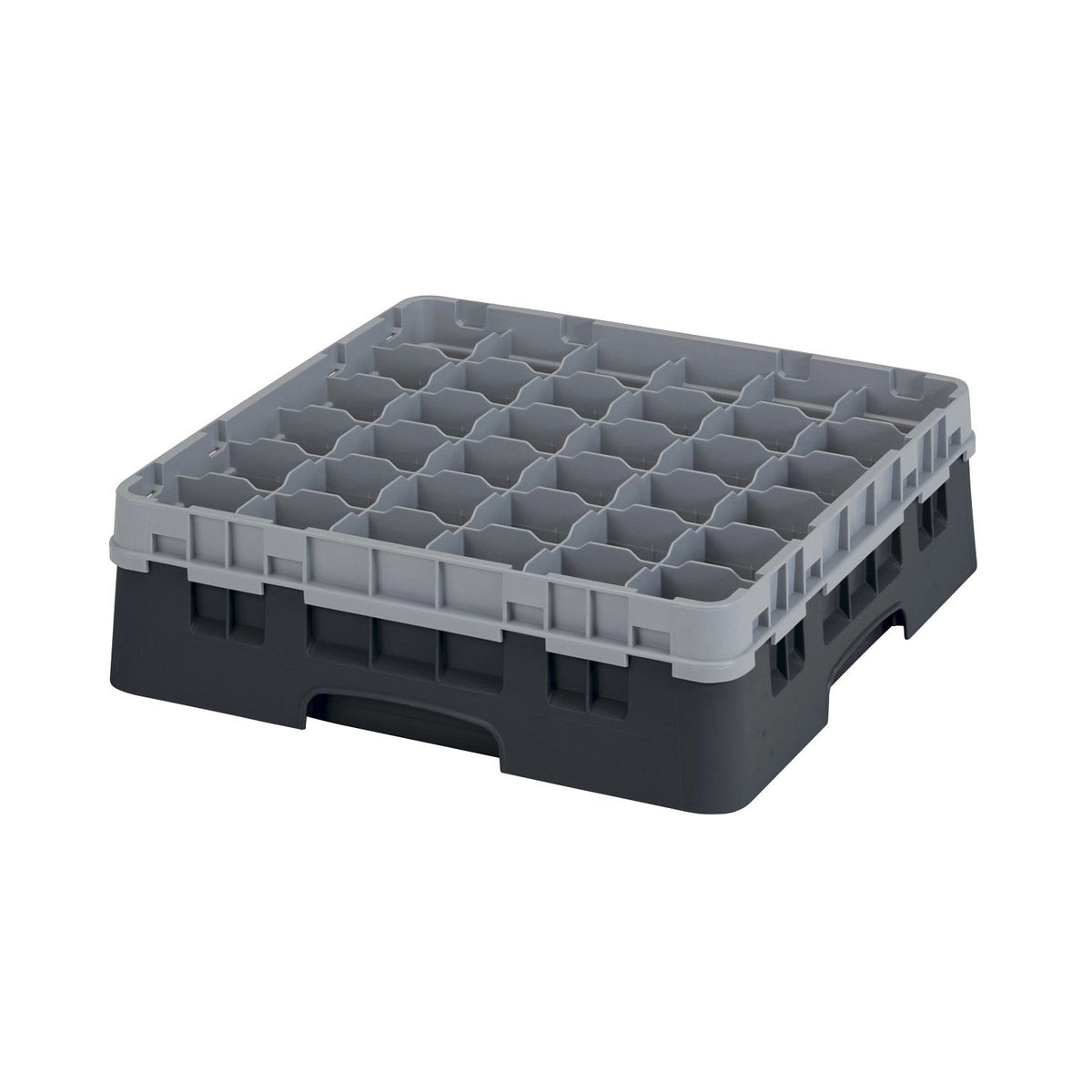Cambro 36S418110 Camrack Full Size Glass Rack, 4 1/2" Max Glass Height - Black