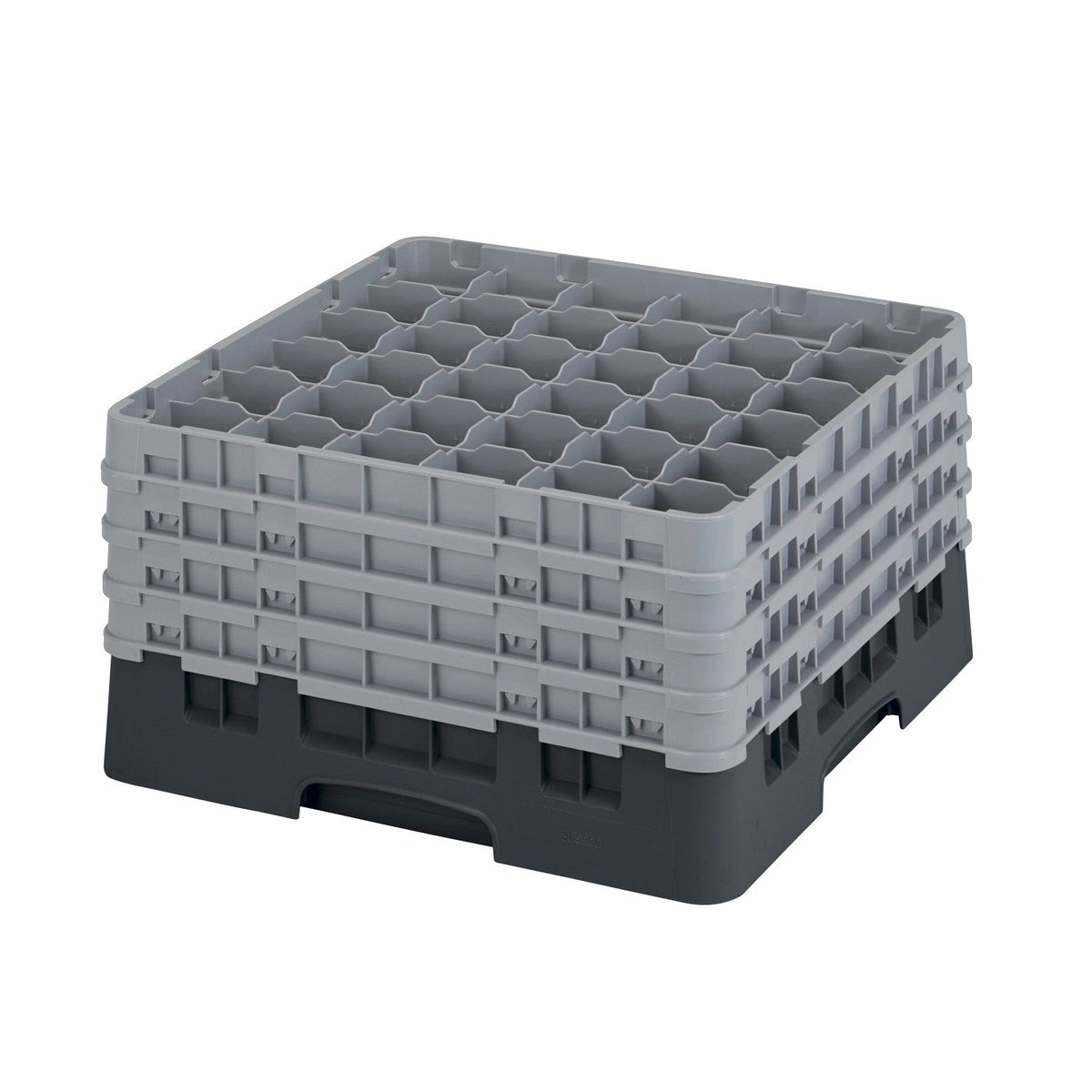 Cambro 36S900110 Camrack Full Size Glass Rack, 9 3/8" Max Glass Height - Black