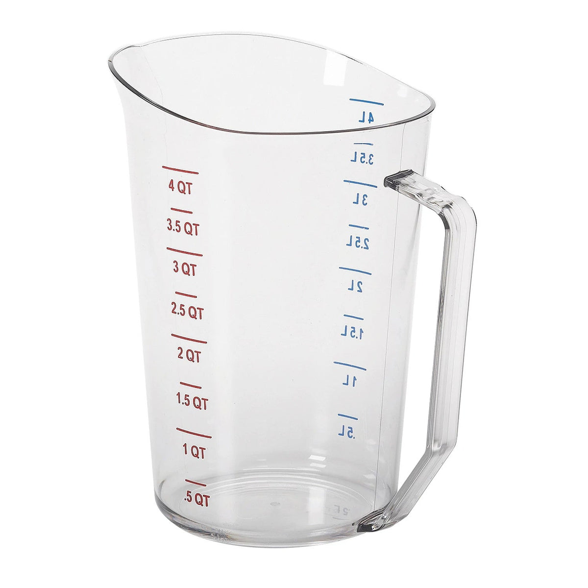 Cambro 400MCCW135 Camwear Polycarbonate Measuring Cup, 4 Quart - Clear