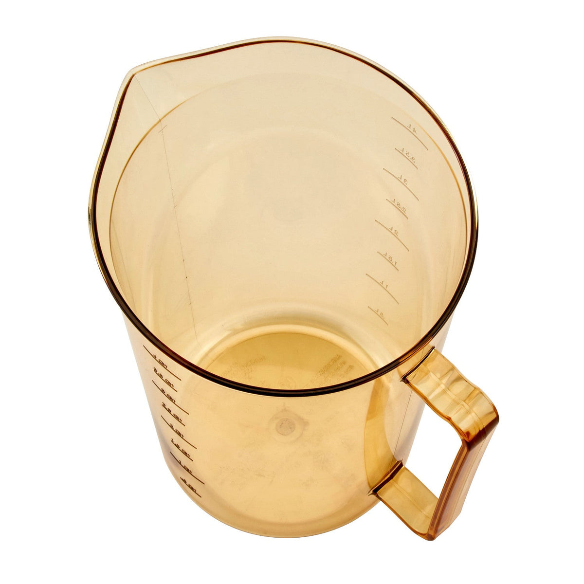 Cambro 400MCH150 High Heat Measuring Cup, 4 qt., Amber, 375°F Rated - Amber