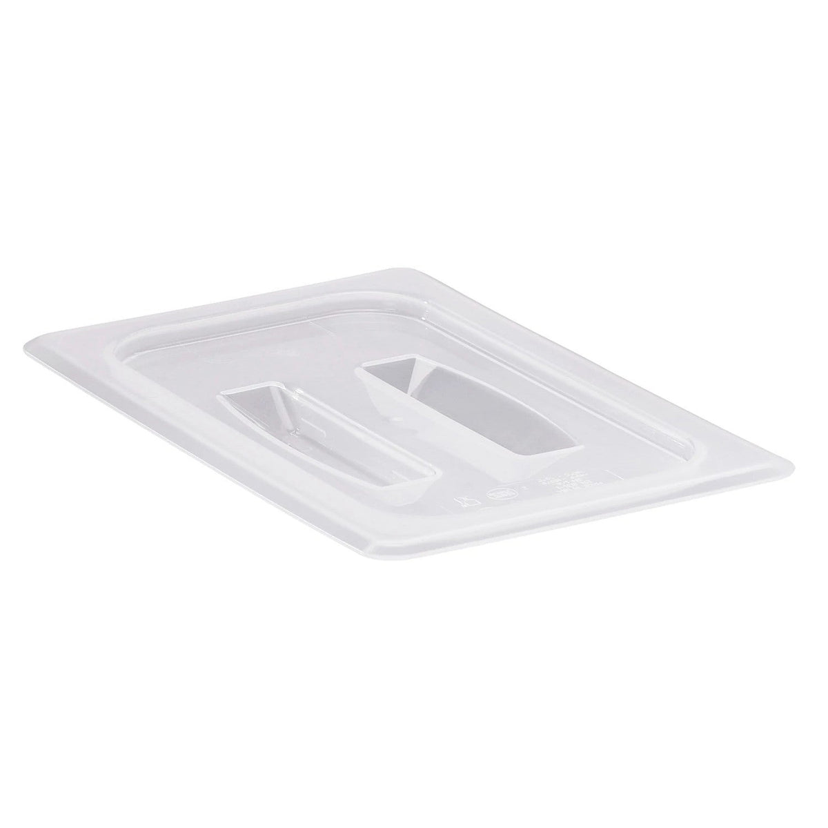 Cambro 40PPCH190 Translucent Fourth Size Food Pan Cover w/Handle - Translucent