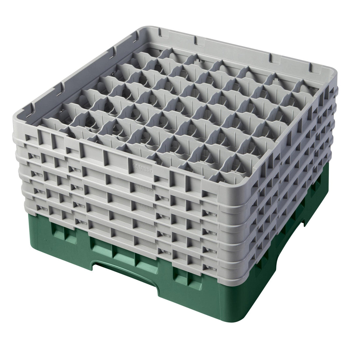 Cambro 49S958119 Camrack Full Size Glass Rack, 10 1/8" Max Glass Height - Sherwood Green