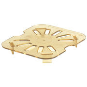 Cambro 60HPD150 H-Pan High Heat Drain Shelf, Sixth Size Food Pan Insert - Amber