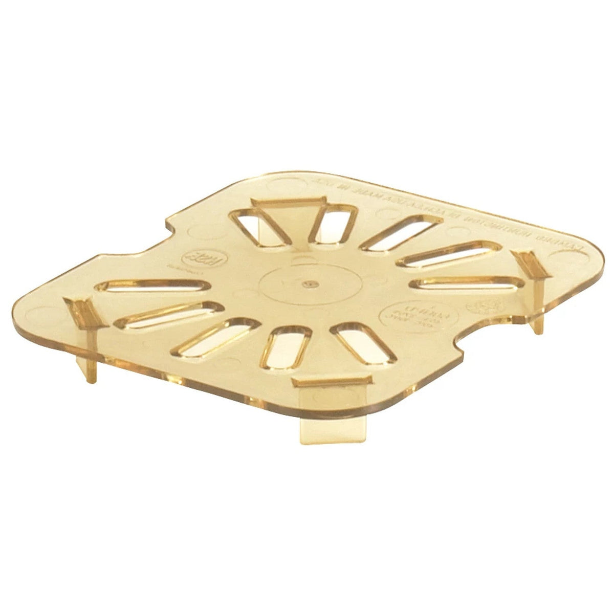 Cambro 60HPD150 H-Pan High Heat Drain Shelf, Sixth Size Food Pan Insert - Amber