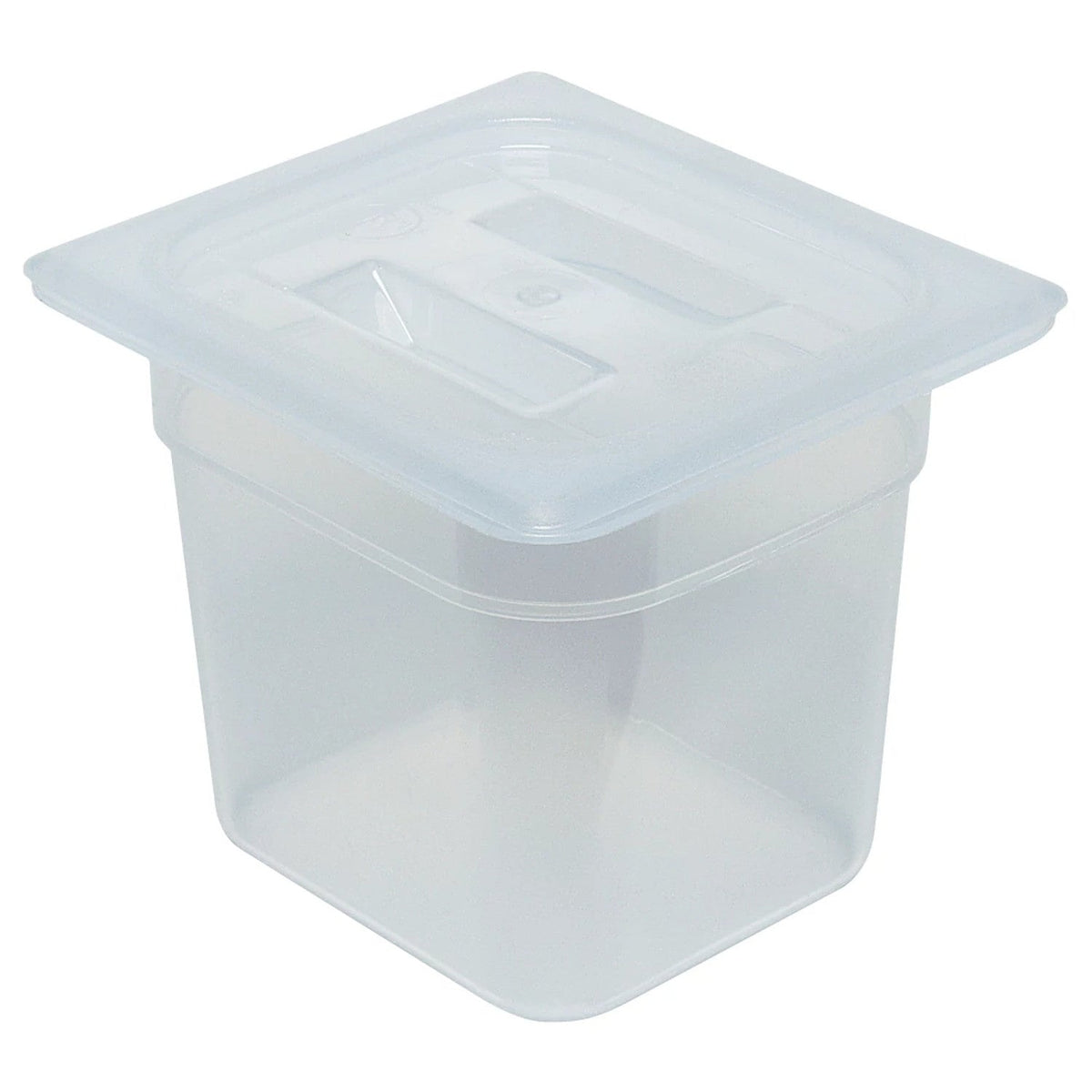 Cambro 60PPCH190 Translucent Sixth Size Food Pan Cover w/Handle - Translucent