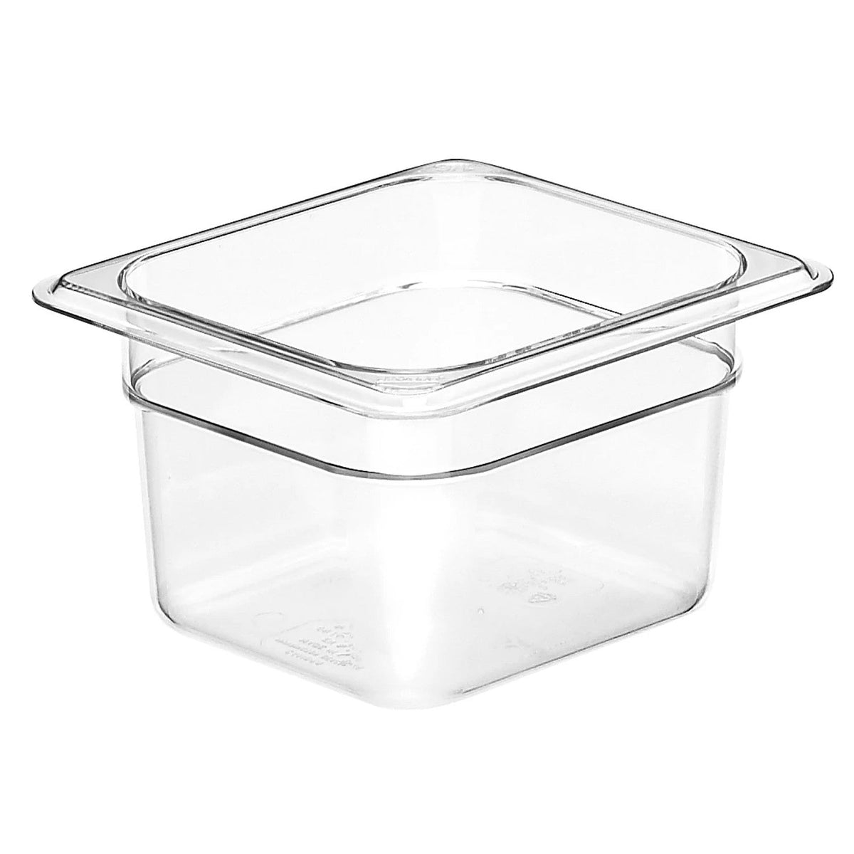 Cambro 64CW135 Camwear Sixth Size Food Pan, 4" Deep, 1.6 qt. - Clear