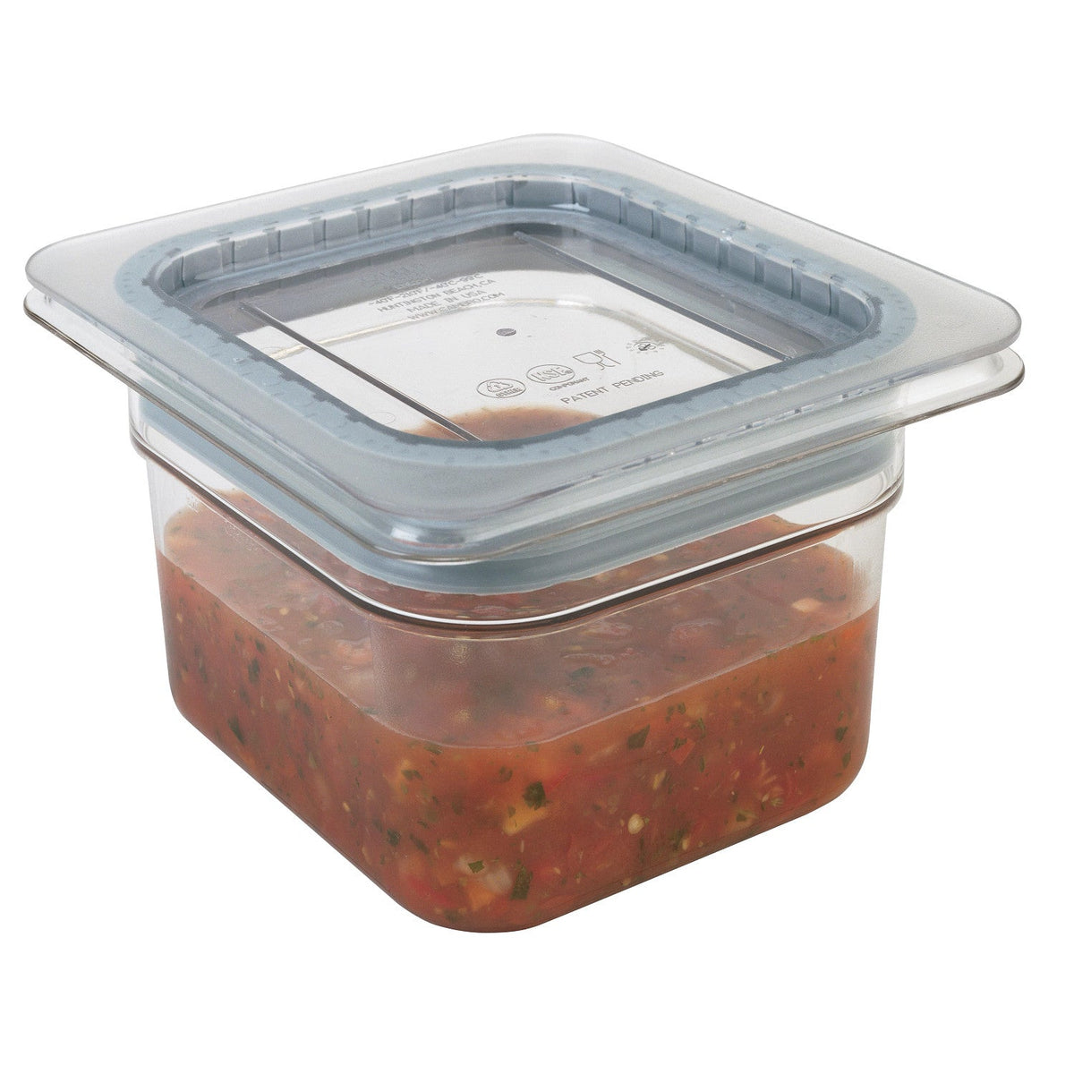 Cambro 64CW135 Camwear Sixth Size Food Pan, 4" Deep, 1.6 qt. - Clear