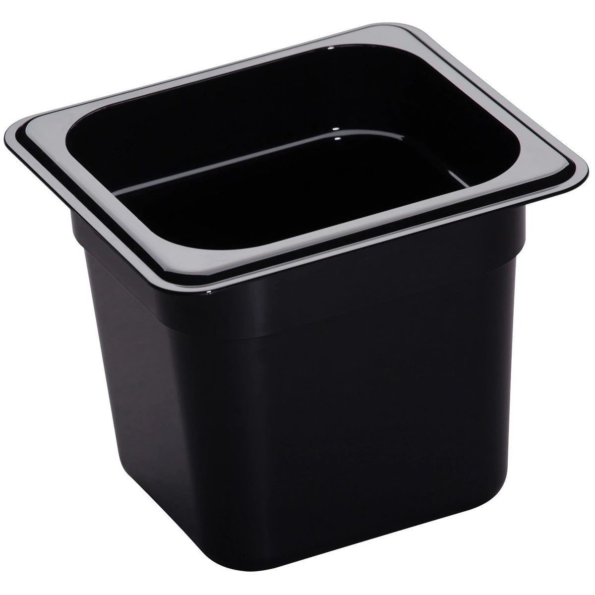 Cambro 66HP110 H-Pan One Sixth Size High Heat Food Pan, 6" Deep, 2.4 qt. - Black