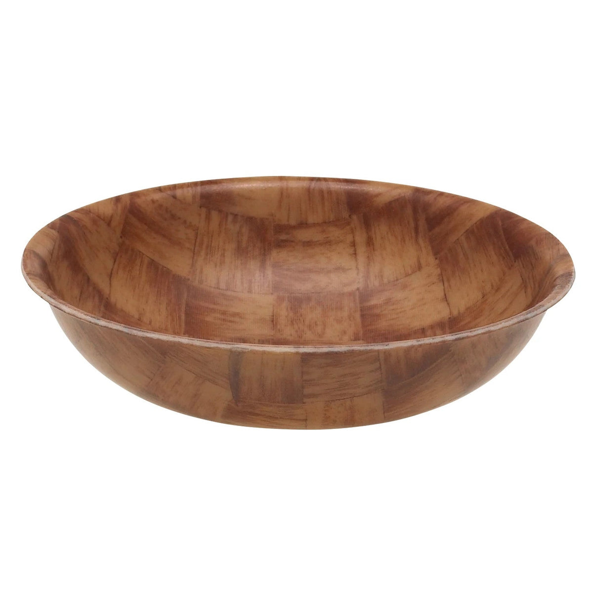 Cambro 6F301 Fiberglass Salad Bowl, 14.3 oz., 6 1/8" Dia., Dark Basketweave - Dark Basketweave
