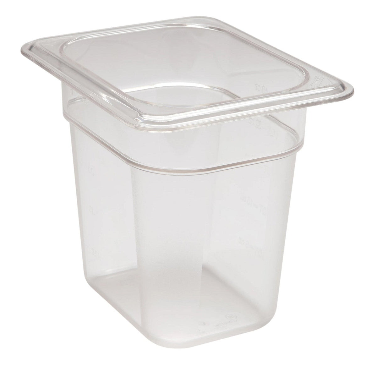 Cambro 86CW135 Camwear Eighth Size Food Pan, 6" Deep, 1.5 qt - Clear