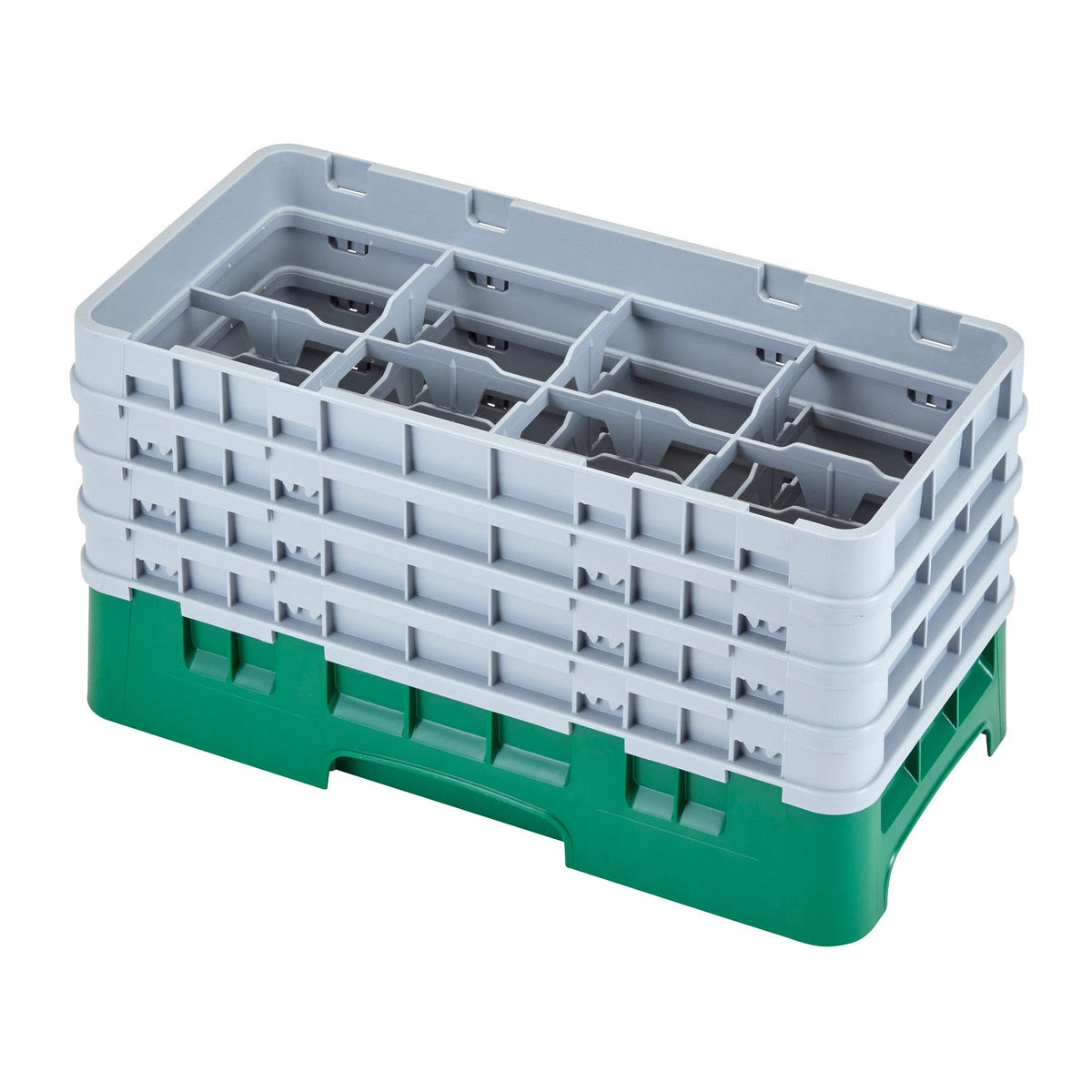 Cambro 8HS800119 Camrack Half Size Glass Rack, 8 1/2" Max Glass Height - Sherwood Green