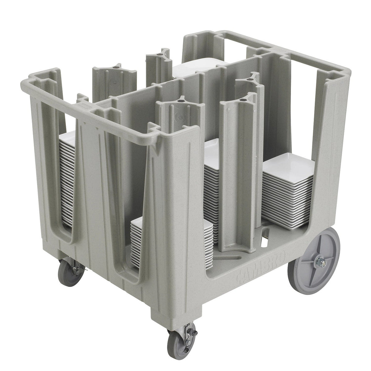 Cambro ADCS480 Adjustable Dish Caddy, 4 to 8 Stacks, Fits 4 5/8" - 13" 11,7 - Plates - Speckled Gray