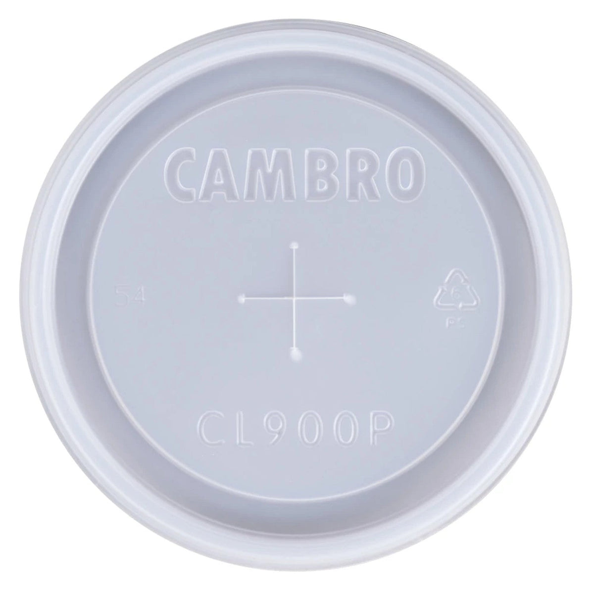 Cambro CL900P190 Disposable CamLid, Fits Camwear Tumbler 1600CW, 9 oz. - Translucent