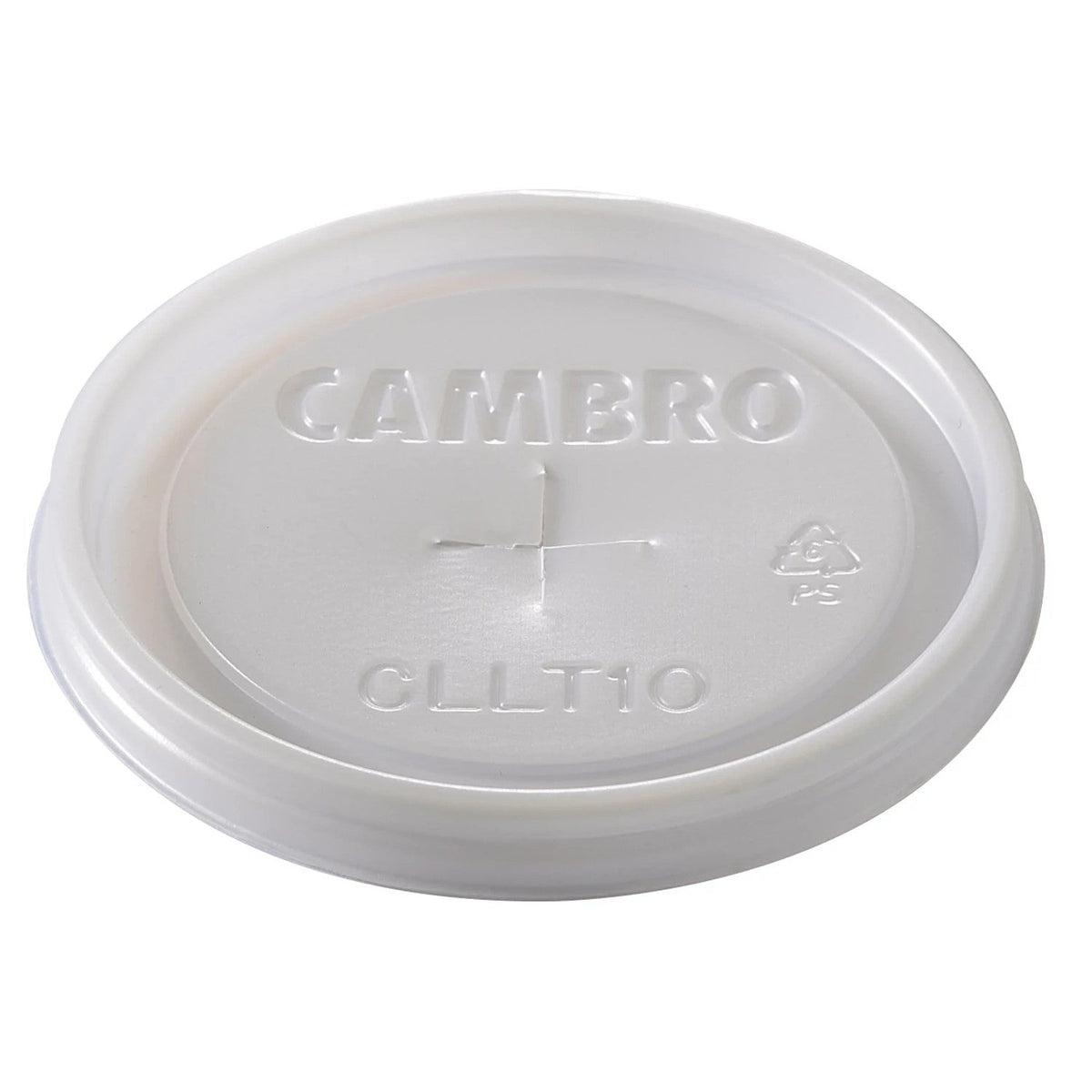 Cambro CLLT10190 Disposable CamLid, Fits Laguna Tumbler LT10, 10 oz. - Translucent