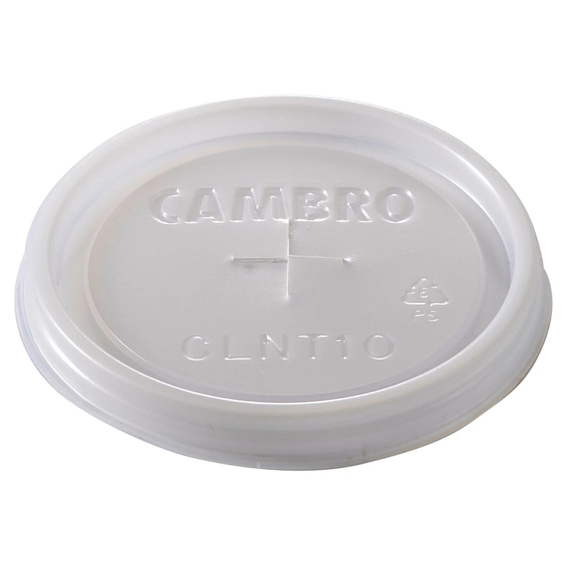 Cambro CLNT10190 Disposable CamLid, Fits Camwear Tumbler 950CW, 10 oz. - Translucent