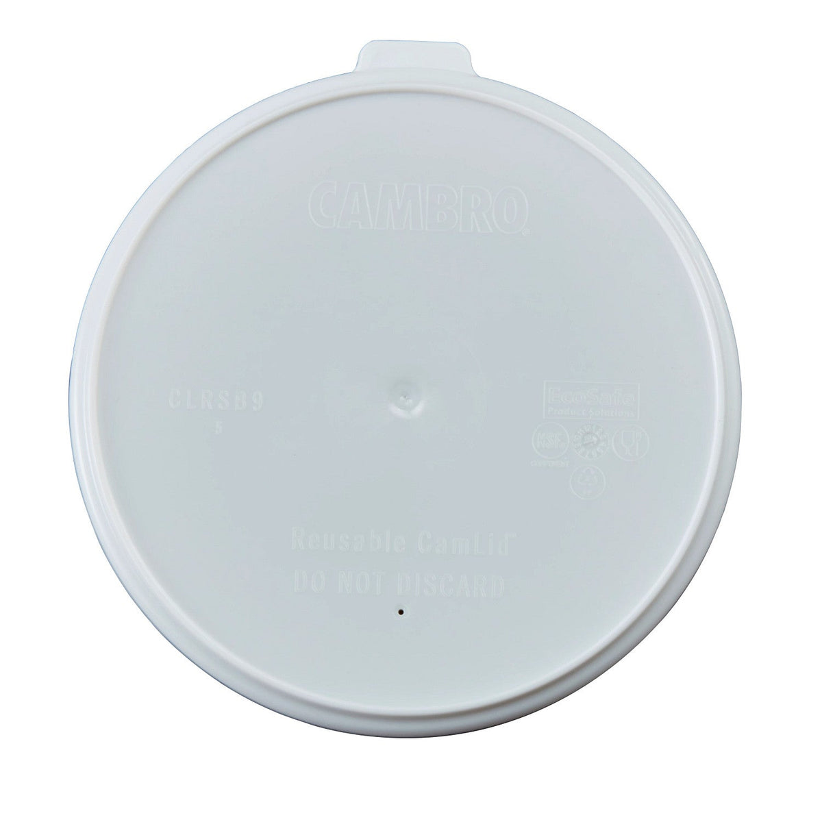 Cambro CLRSB9148 Reusable CamLid, Fits Shoreline 9 oz. bowl - White