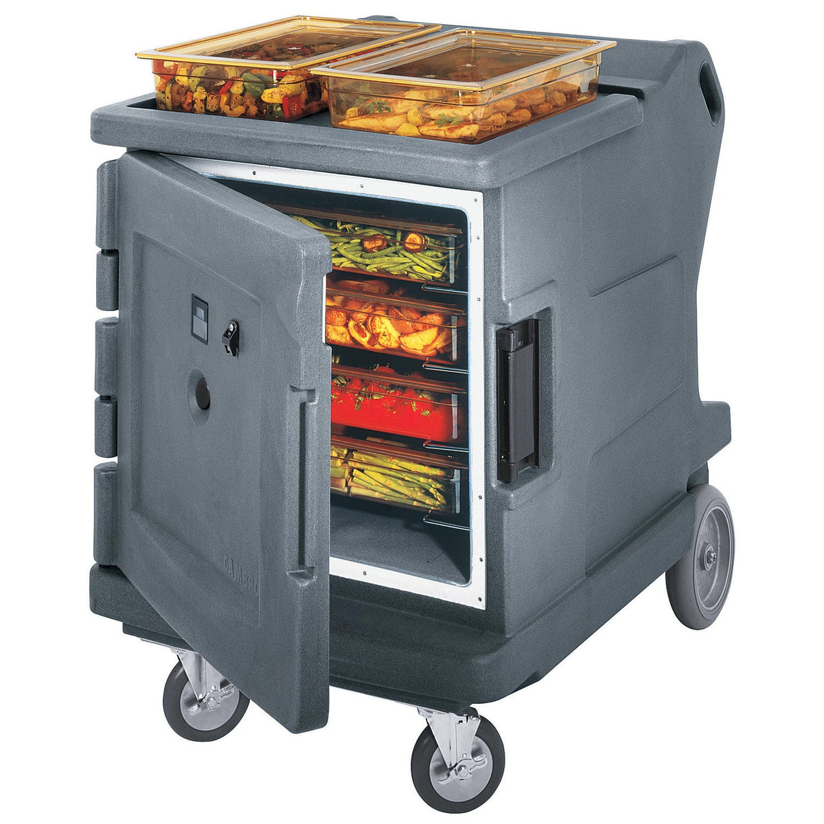 Cambro CMBH1826LF191 Camtherm Low Hot-Only Insulated Holding Cabinet, Fahrenheit Thermometer - Granite Gray
