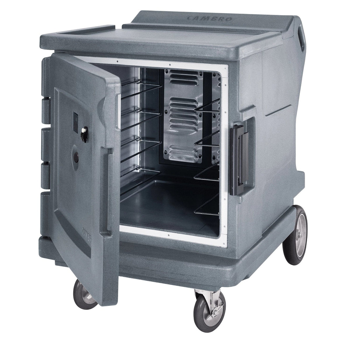 Cambro CMBHC1826LF191 Camtherm Low Hot/Cold Holding Cabinet, Fahrenheit Thermometer - Granite Gray