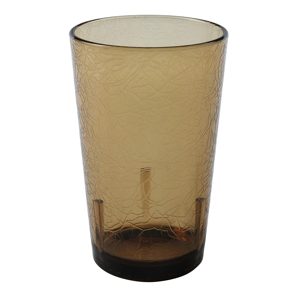 Cambro D8609 Del Mar Crackled Tumbler, 8 oz. - Light Amber