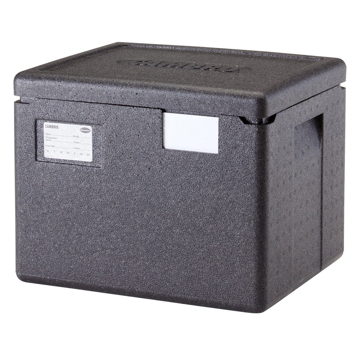 Cambro EPP280SW110 Cam GoBox Half Size Top Loading Carrier, Holds 1 - 8" deep GN 1/2 Pan - Black