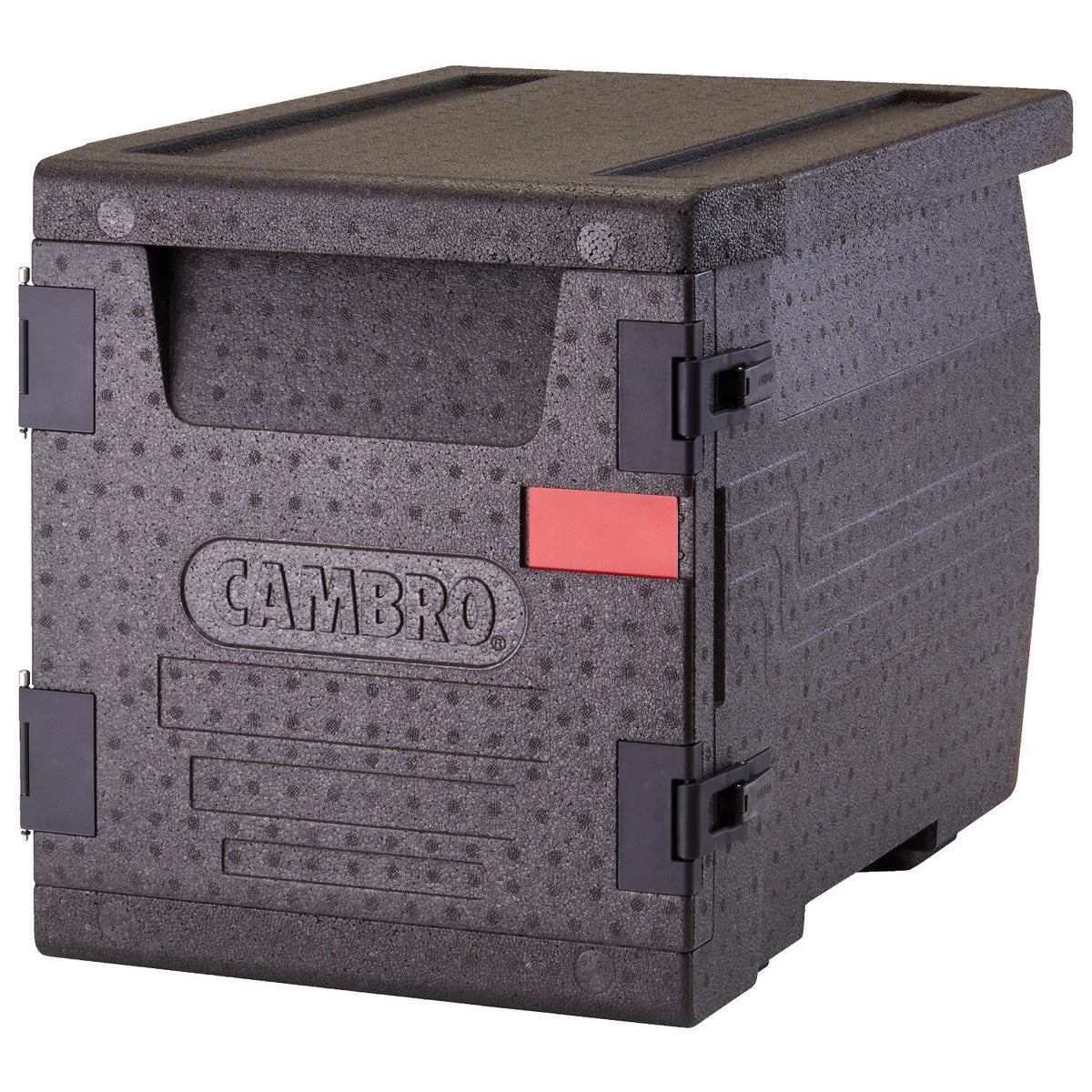 Cambro EPP300110 Cam GoBox Front Loading Insulated Food Pan Carrier, 25.2" x 17.3" x 18.7" - Black