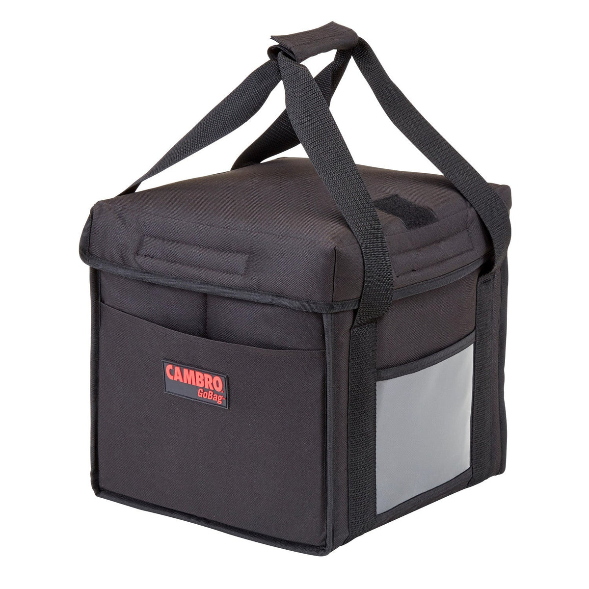 Cambro GBD101011110 GoBag Insulated Small Folding Delivery Bag, 10" x 10" x 11" Interior - Black