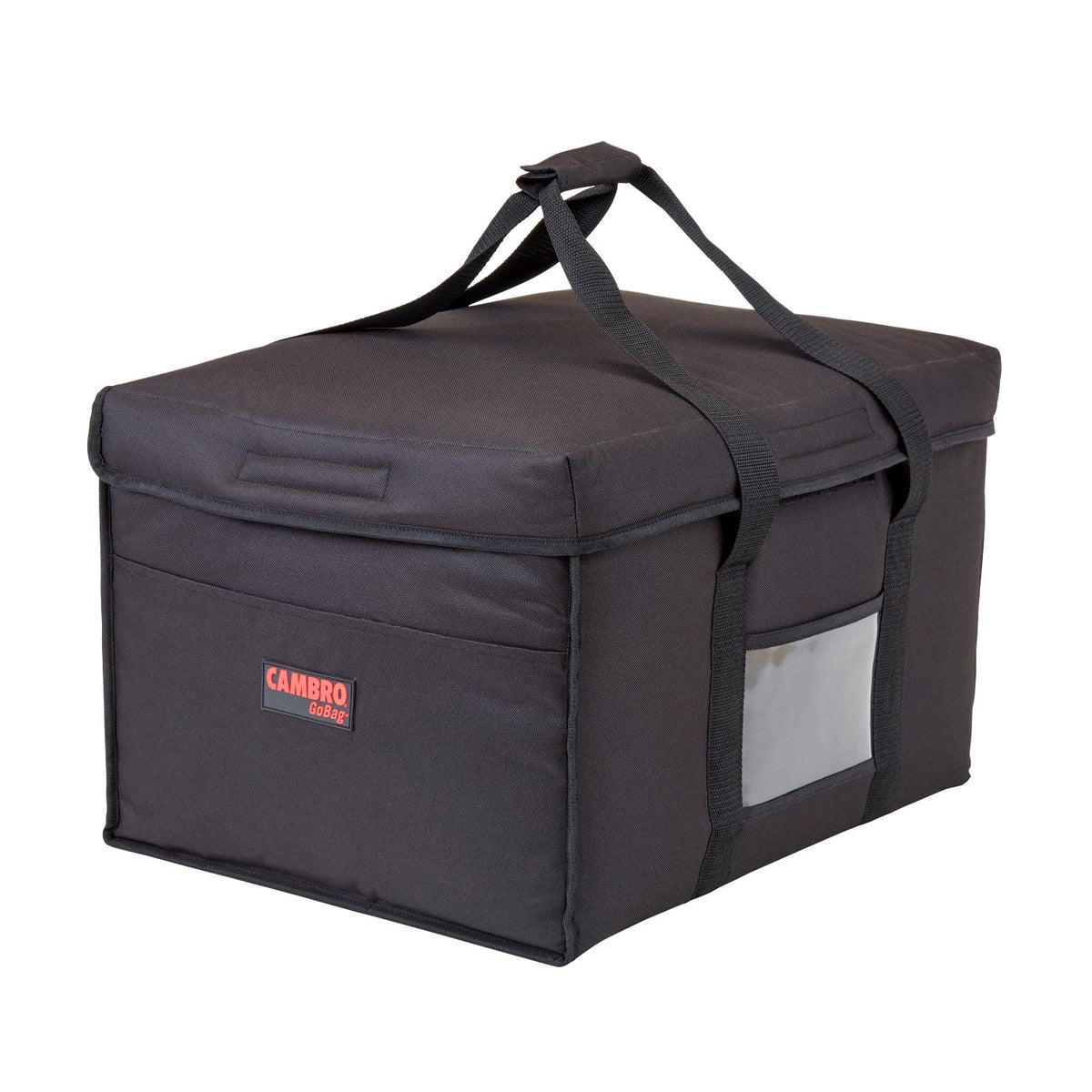 Cambro GBD181412110 GoBag Insulated Jumbo Delivery Bag, 18" x 14" x 12" Interior - Black