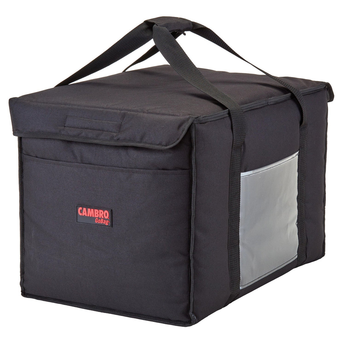 Cambro GBD211414110 GoBag Insulated Large Delivery Bag, 21" x 14" x 14" Interior - Black
