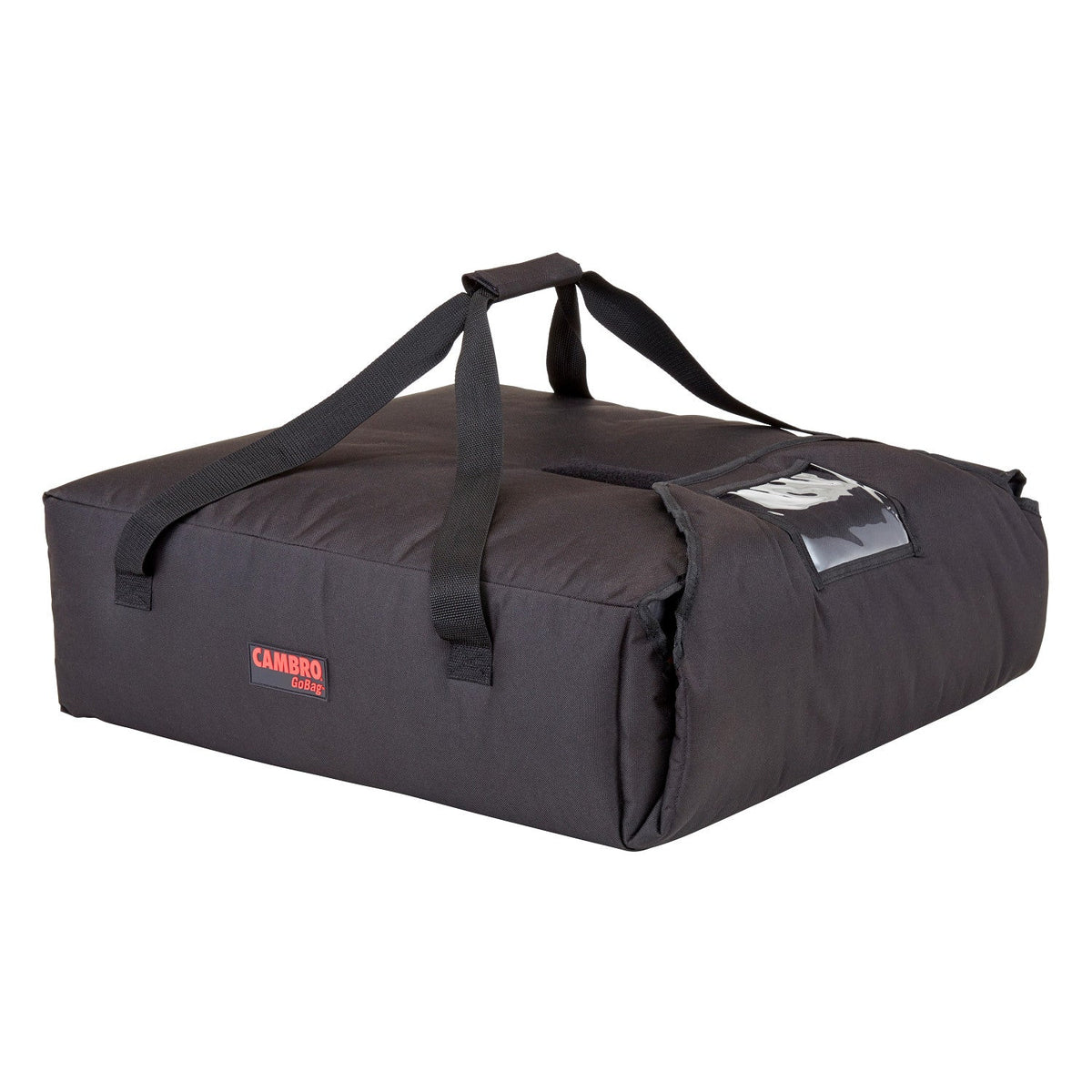 Cambro GBP220110 GoBag Standard Insulated Pizza Delivery Bag, 20 3/4" x 21 3/4" x 6 1/2" Interior - Black