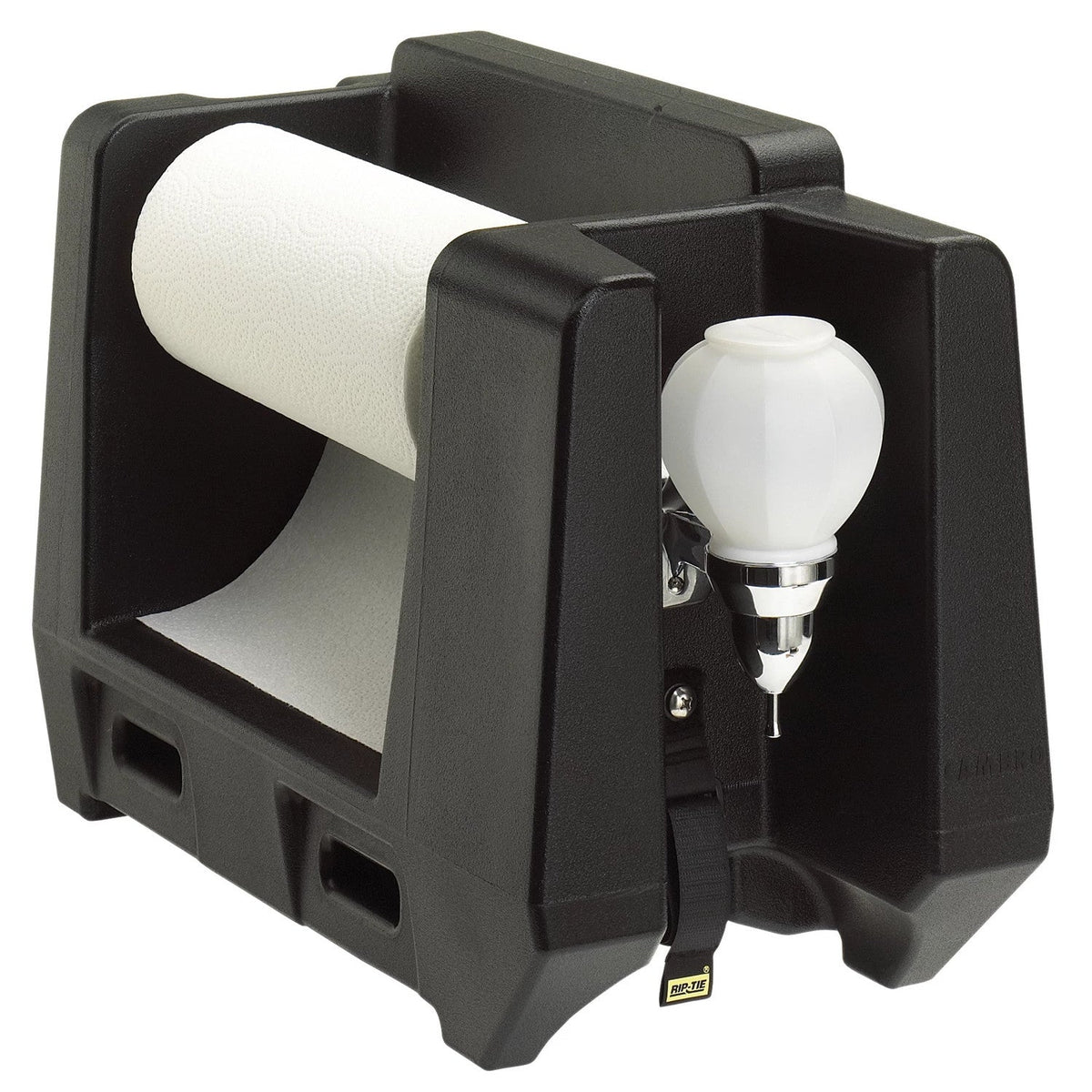 Cambro HWAPR110 Camtainer Handwash Accessory with Paper Towel Roll Holder - Black