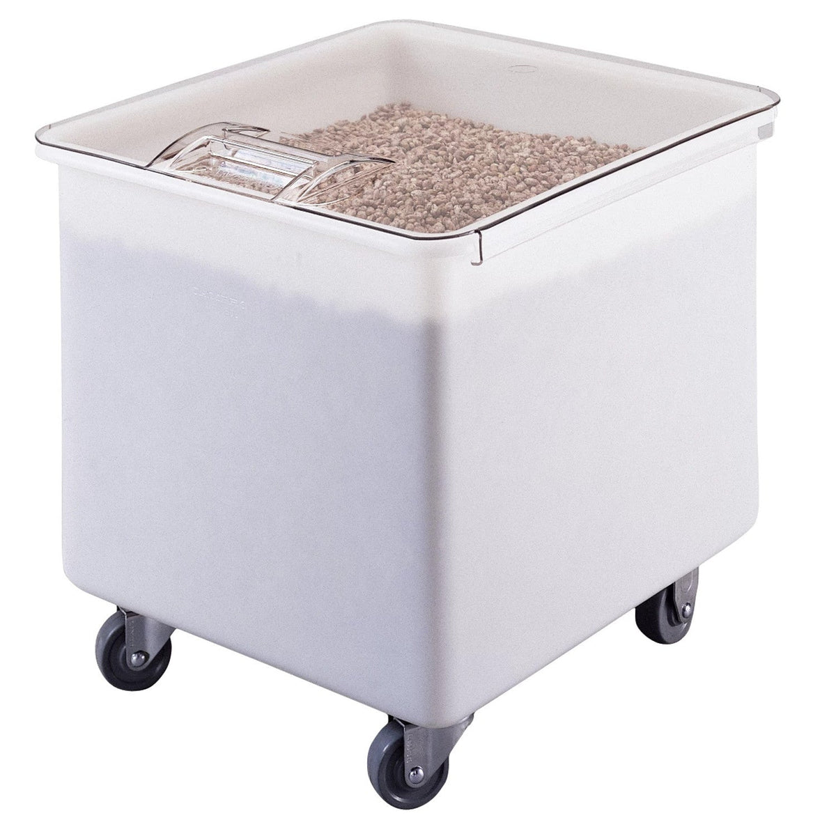 Cambro IB32148 32 gal. Flat Top Mobile Ingredient Bin, 24" x 22" x 23" - White
