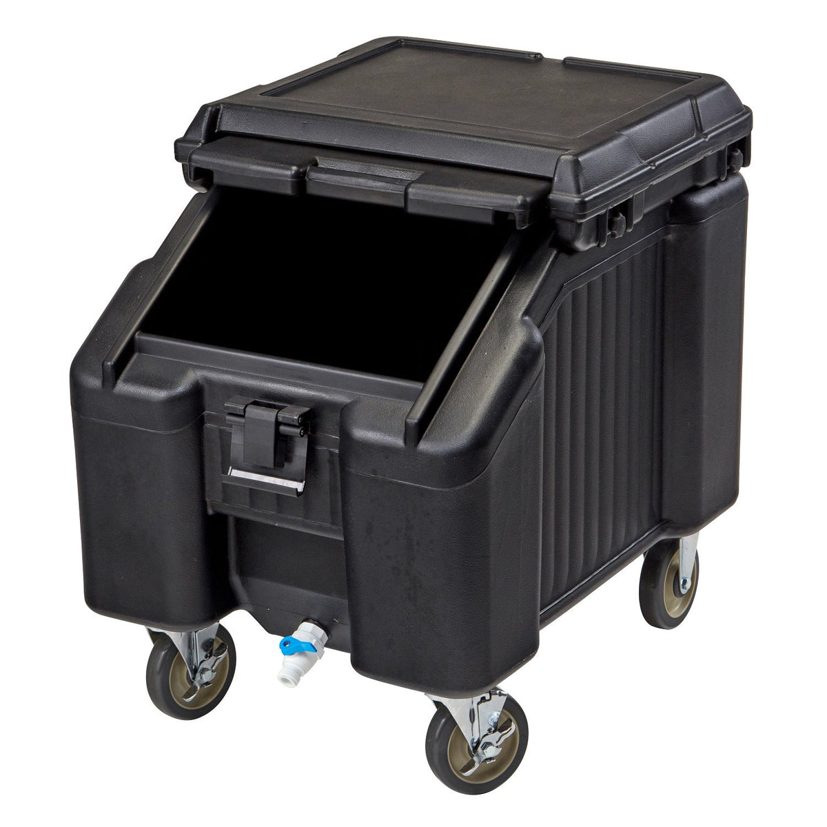 Cambro ICS100L4S110 SlidingLid Ice Caddy, 100 lbs., Standard Height - Black