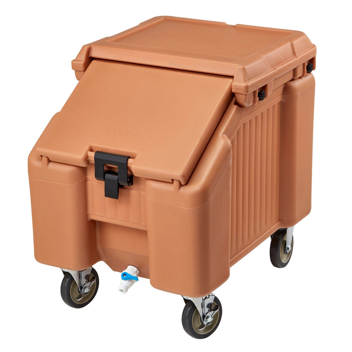 Cambro ICS100L4S157 SlidingLid Ice Caddy, 100 lbs., Standard Height - Coffee Beige