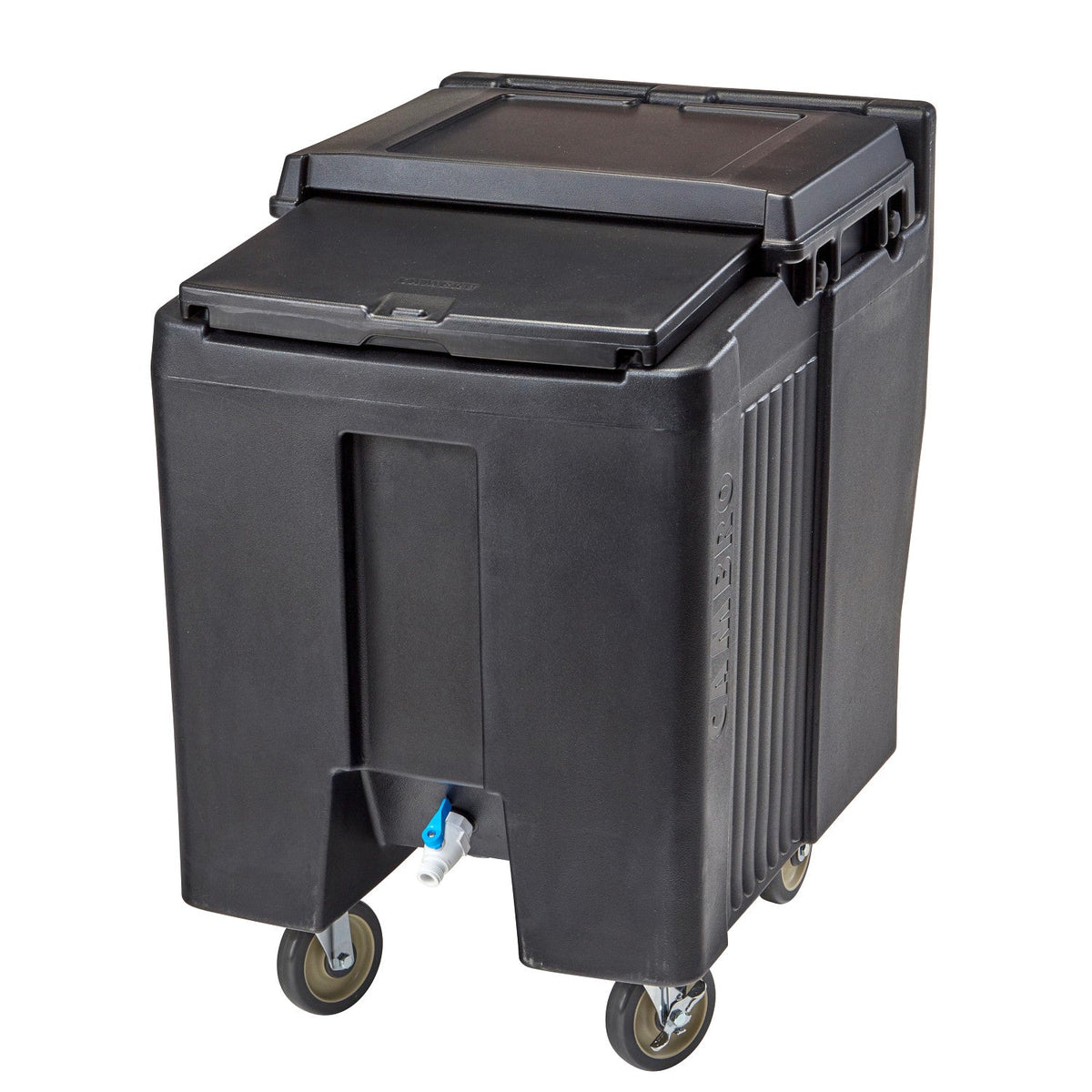Cambro ICS125T131 SlidingLid Ice Caddy, 125 lbs., Tall - Dark Brown