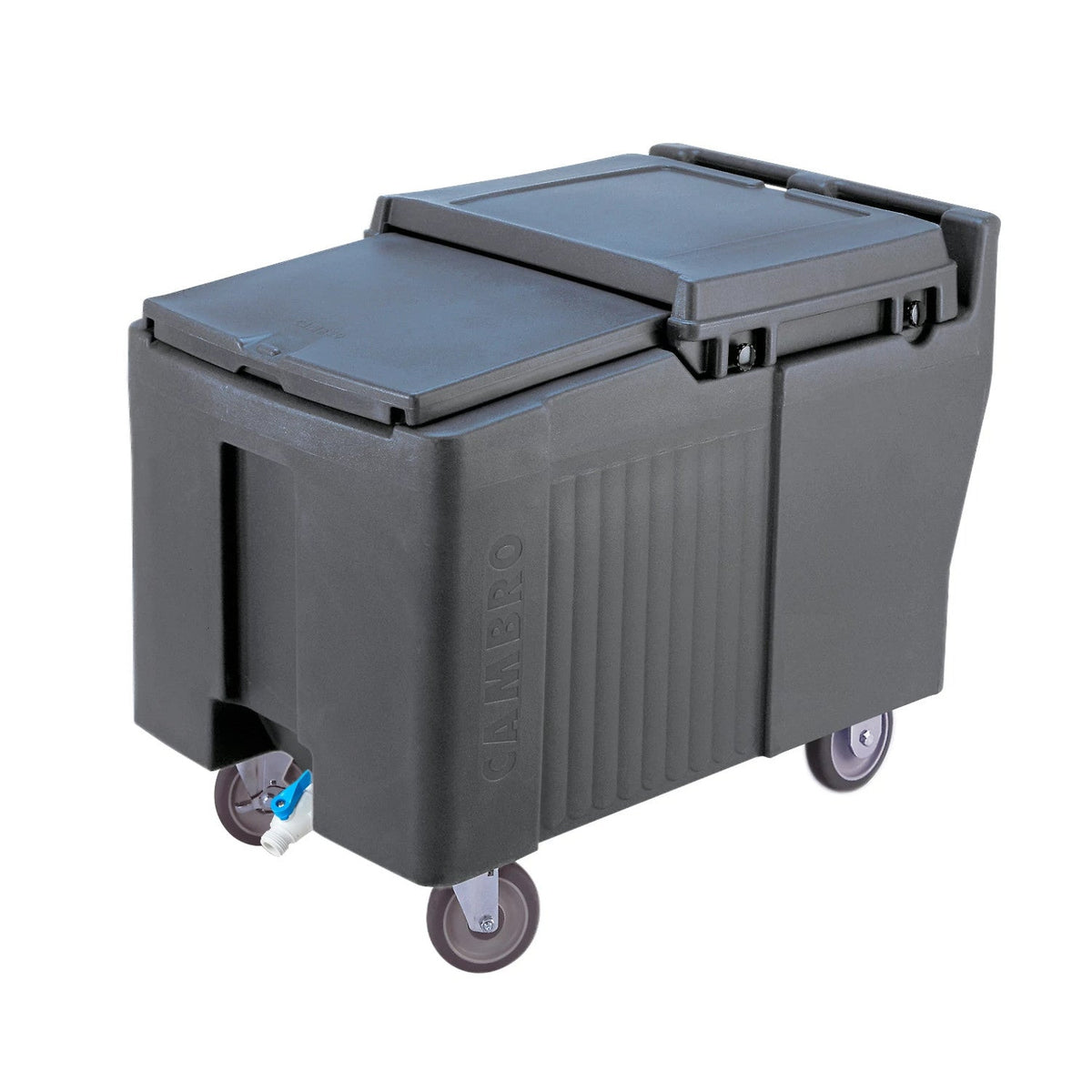 Cambro ICS175LB191 SlidingLid Ice Caddy, 175 lbs., Standard Height - Granite Gray