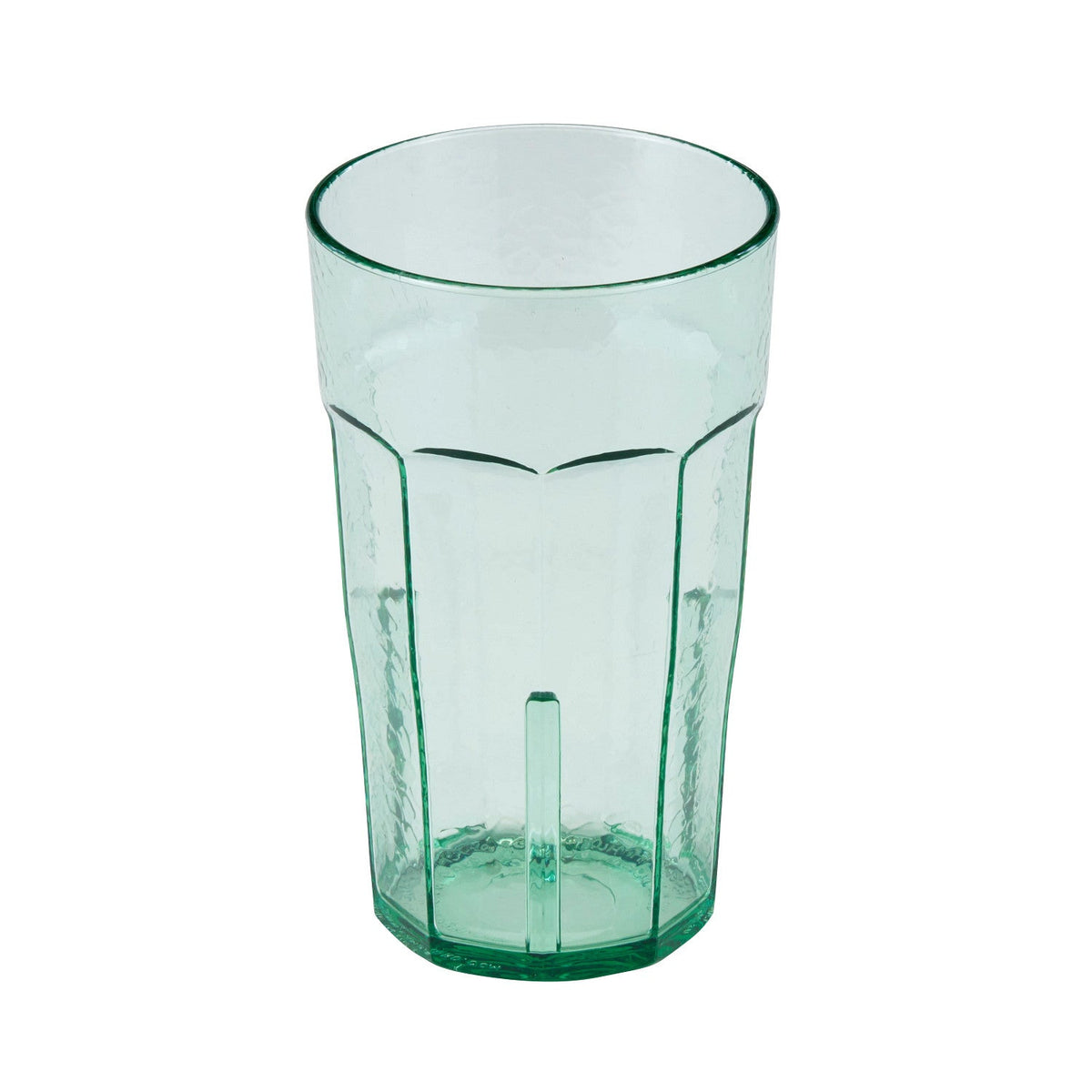 Cambro LT16427 Laguna Hammered-Look Plastic Tumbler, 16 oz. - Spanish Green