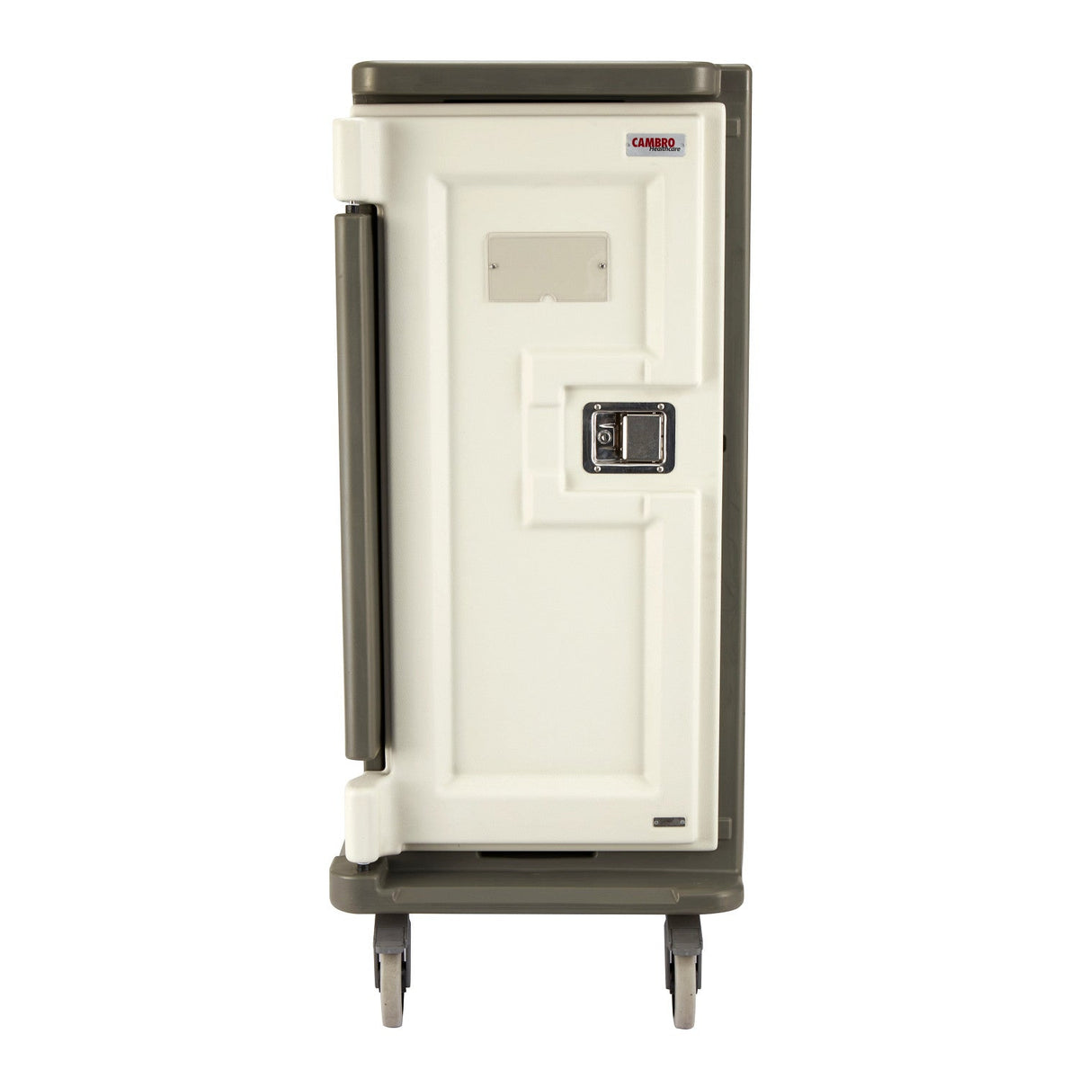 Cambro MDC1418T16194 Tall 16-Tray Insulated Meal Delivery Cart, 14" x 18" Trays - Granite Sand