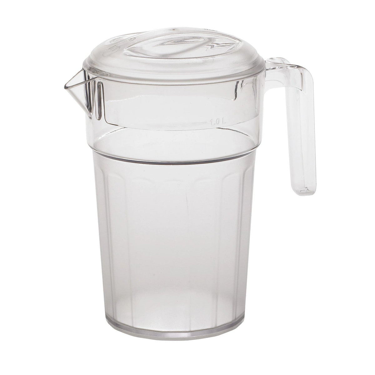 Cambro PC34CW135 Camwear Pitcher with Lid, 34 oz. - Clear