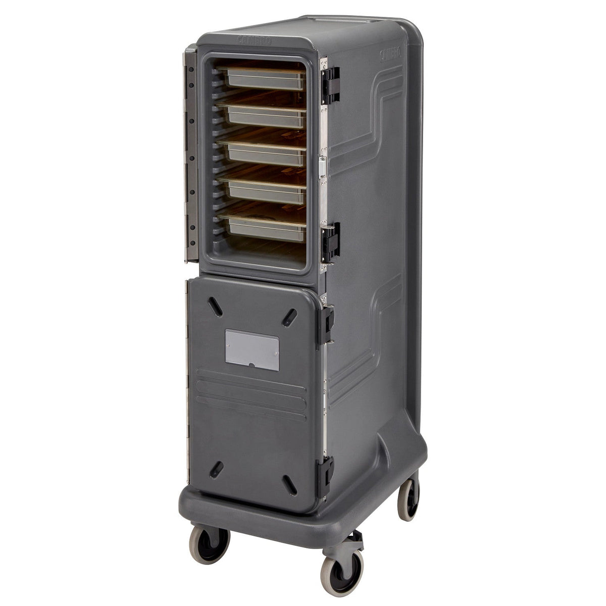 Cambro PCU1000HH615 Pro Cart Ultra PCU1000 Electric Pan Carrier, Hot/Hot - Charcoal Gray
