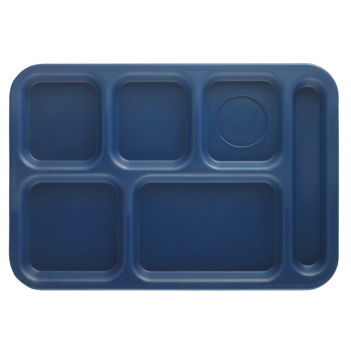 Cambro PS1014186 Penny-Saver School Compartment Tray, 6 Compartments, 10" x 14 1/2" - Navy Blue