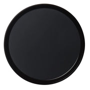 Cambro PT1600110 Polytread Round Non-Skid Serving Tray, 16" - Black