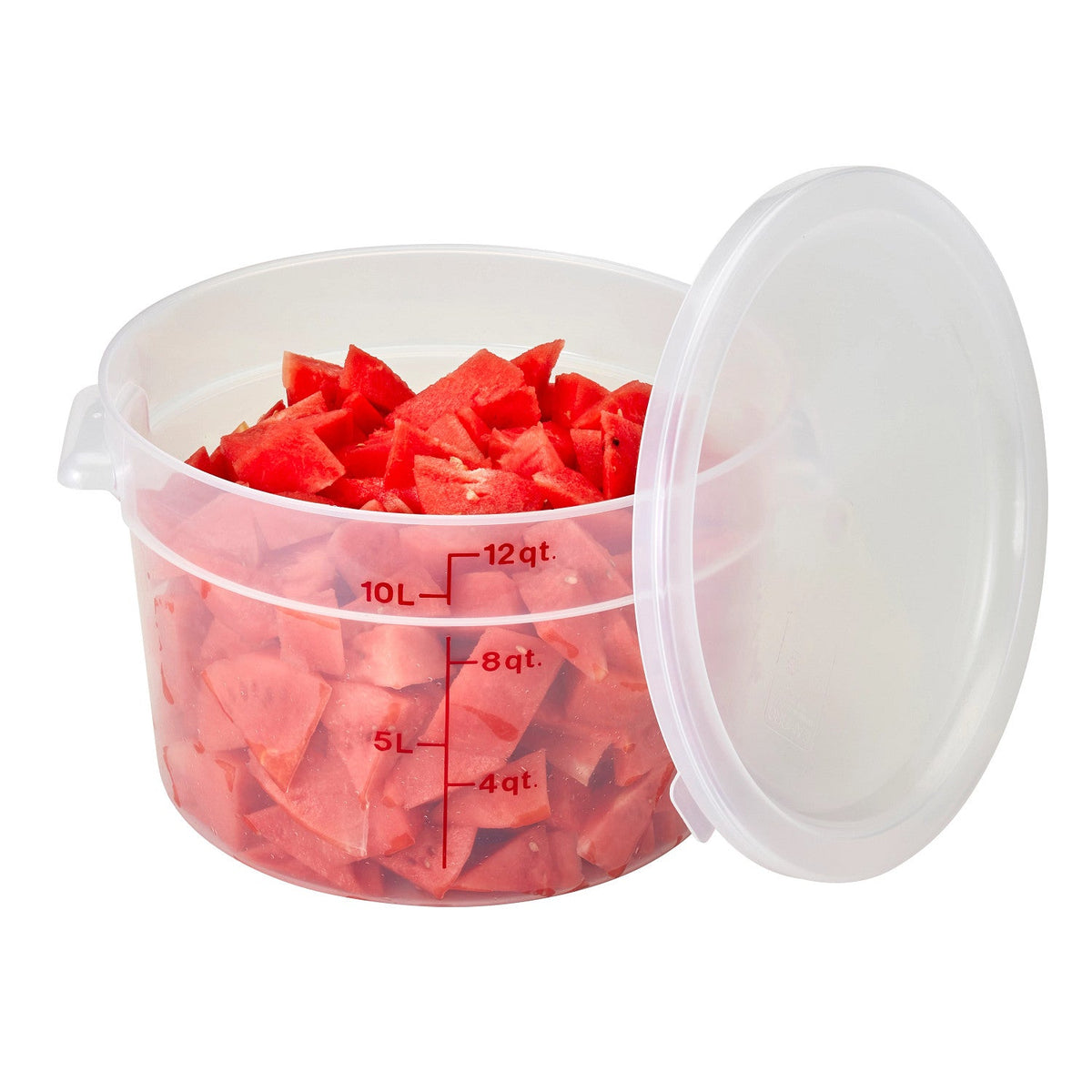 Cambro RFS12PP190 Translucent CamRound Food Storage Container, 12 qt. - Translucent