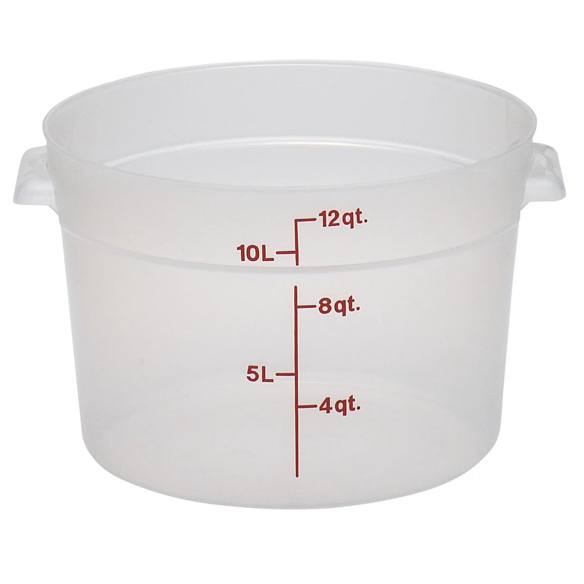 Cambro RFS12PP190 Translucent CamRound Food Storage Container, 12 qt. - Translucent