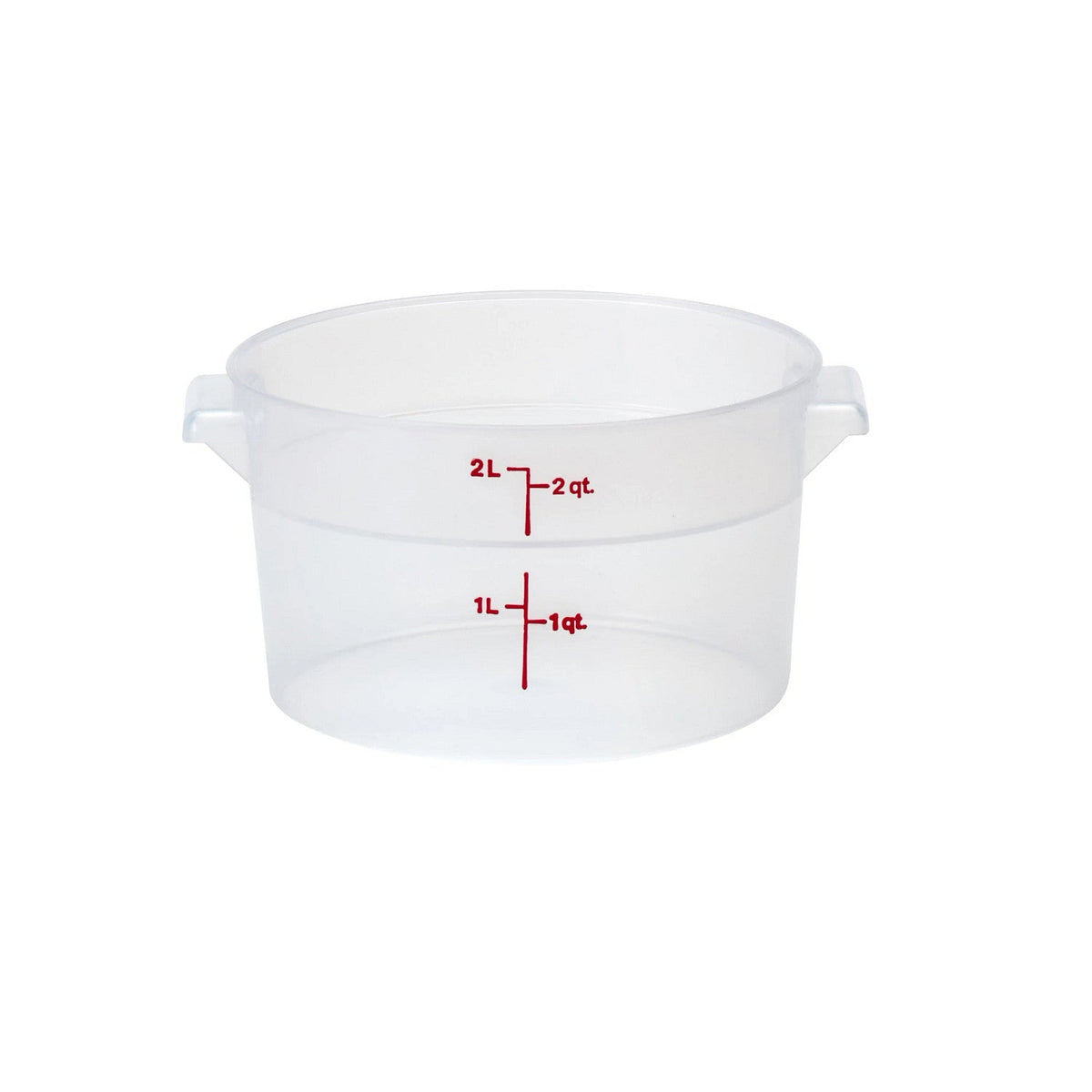 Cambro RFS2PP190 Translucent CamRound Food Storage Container, 2 qt. - Translucent
