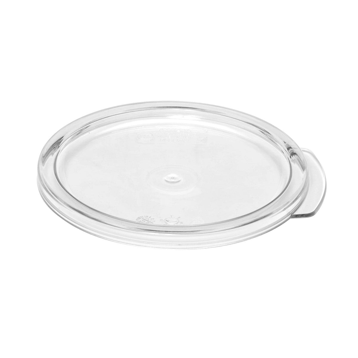 Cambro RFSCWC1135 Snap-Tight Cover for Camwear Rounds, 1 QT Camwear Lid - Clear